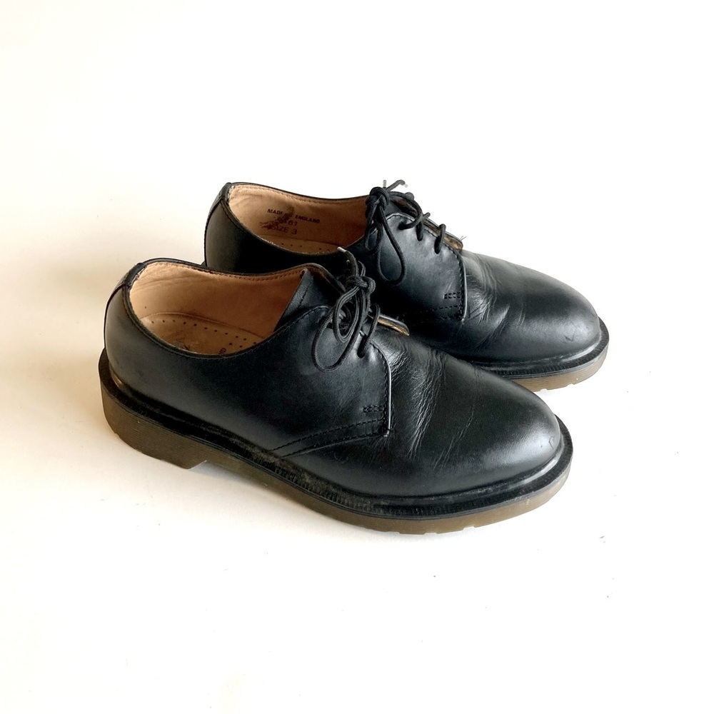 Boy’s Dr. Martens 1461 Black Genuine Leather Oxfords size 3 Made in England